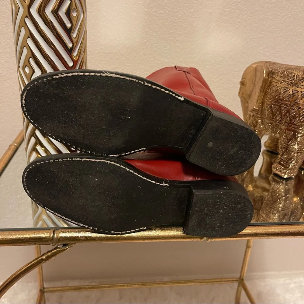 LAREDO 62312  Red Leather Roper Western Cowboy Boots - Picture 7 of 10